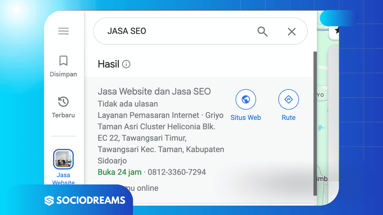 JASA SEO GOOGLE MAPS