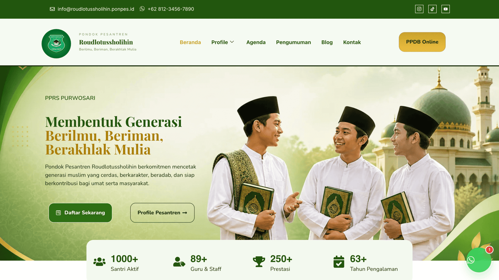Website Pondok Pesantren